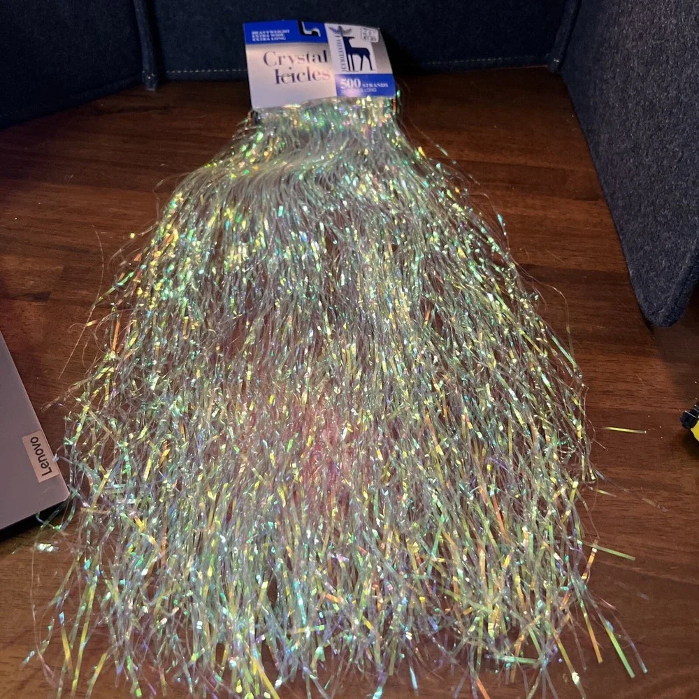 Vntg Velvetouch Crystal Icicles Heavyweight Extra Wide 18